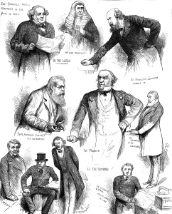 Mayo Lord Prints: The Suez Canal Question in Parliament: (see 'The Silent Member')