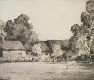 Hardie Martin Prints: A Suffolk farm, 1930s. Creator: Martin Hardie