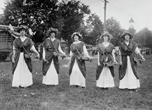 March Prints: Suffrage Pageant - flower girls L.I. N.Y. 1913. Creator: Bain News Service