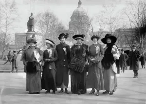 Headdresses Prints: Suffrage paraders: Mrs. McLennan, Mrs
