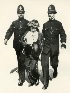 Rights Collection: Suffragette being arrested, c1910, (1947). Creator: Unknown