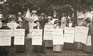 Placard Collection: The suffragettes of Ealing, London, 1912