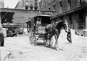 Suffragettes Prints: Suffragettes on way to Boston, 1913. Creator: Bain News Service