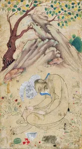 Ecstasy Prints: A Sufi in Ecstasy in a Landscape, between c1650 and c1660. Creator: Unknown