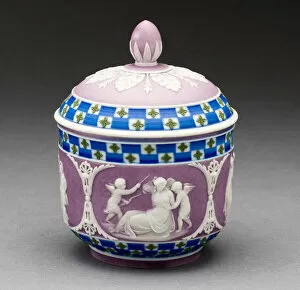 Wedgwood Collection: Sugar Bowl, Burslem, c. 1800. Creator: Wedgwood