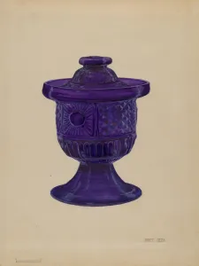 Sugar Prints: Sugar Bowl with Cover, c. 1934. Creator: Janet Riza