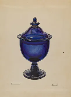 Frank Fumagalli Prints: Sugar Bowl with Cover, c. 1936. Creator: Frank Fumagalli