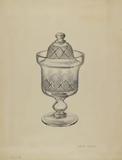 Sugarbowl Prints: Sugar Bowl with Cover, c. 1936. Creator: John Dana