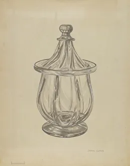 Sugarbowl Prints: Sugar Bowl with Cover, c. 1936. Creator: John Dana