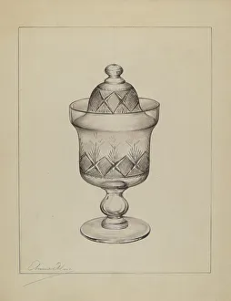 Sugarbowl Prints: Sugar Bowl with Cover, c. 1937. Creator: Anna Aloisi