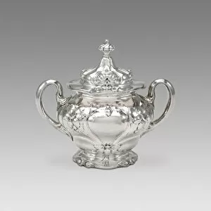 Providence Collection: Sugar Bowl and Lid (part of a set), 1900. Creator: Gorham Manufacturing Company