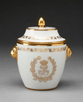 Sugar Bowl, Sèvres, 1834. Creator: Sèvres Porcelain Manufactory