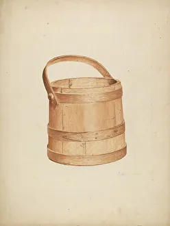 Light Brown Prints: Sugar Bucket, c. 1941. Creator: Ardella Watkins