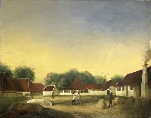 Java Indonesia Prints: A Sugar Factory (?) on Java, 1849. Creator: Herman Theodorus Hesselaar