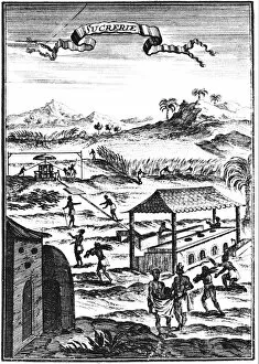 Plantation Worker Gallery: Sugar factory and plantation in the West Indies, 1686. Artist: Allain Manesson Mallet