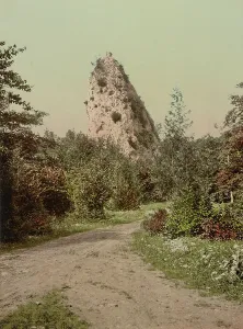 Sugar Loaf Rock, Mackinac Island, c1900. Creator: Unknown