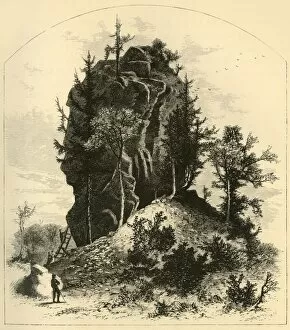 Douglas Collection: Sugar-Loaf Rock - (West Side), 1872. Creator: A. Measom