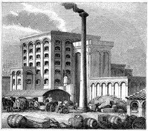 Sugar refinery, Southampton, England, which opened in 1851