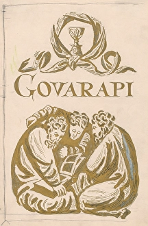 Studying Prints: Suggestion for the cover, 1940-1944. Creator: Jan Novak