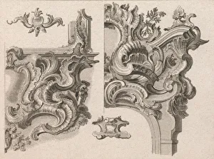 Cheval Glass Gallery: Suggestion for the Decoration of Lower Right and Top Right of an Altar Fram