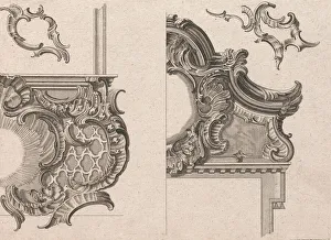 Suggestion for the Decoration of Lower Right and Top Right of a Framel, Pla