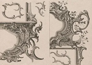 Suggestion for the Decoration of Lower Right and Top Right of a Framel, Pla