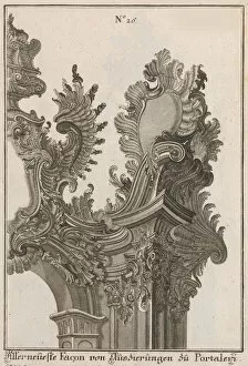 Suggestion for the Decoration of Top Right Side of Portal, Plate 1 from Al