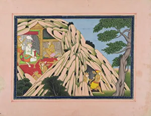 Stylized Prints: Sugriva Sends Emissaries, Led by Hanuman