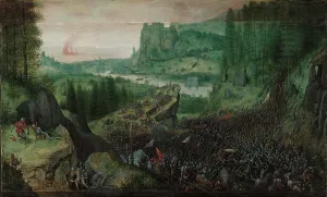 Art History Museum Prints: The Suicide of Saul, 1562. Creator: Bruegel (Brueghel); Pieter; the Elder (ca 1525-1569)