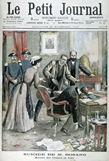 Minister Of Finance Gallery: The suicide of Signor Rosano, Italian Minister of Finance, Naples, 1903
