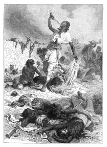 The suicide of Theodore, Magdala, Ethiopia, 1868 (late 19th century) The suicide of Theodore, Magdala, Ethiopia, 1868 (late 19th century)