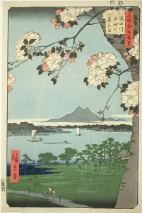 Sumida Prints: Suijin Shrine and Massaki on the Sumida River (Sumidagawa Suijin no mori Massaki)
