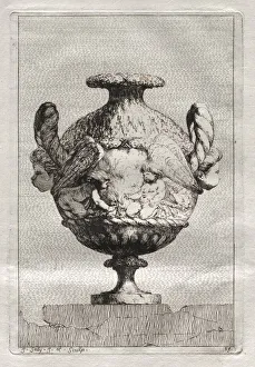 1717 1776 Prints: Suite of Vases: Plate 19, 1746. Creator: Jacques Francois Saly (French, 1717-1776)