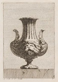 1717 1776 Prints: Suite of Vases: Plate 6, 1746. Creator: Jacques Francois Saly (French, 1717-1776)