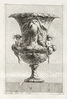 1717 1776 Prints: Suite of Vases: Plate 9, 1746. Creator: Jacques Francois Saly (French, 1717-1776)