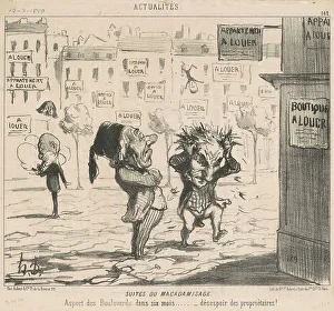 Road Building Prints: Suites du macadamisage, 19th century. Creator: Honore Daumier
