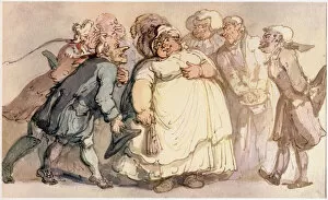 Courting Gallery: Suitors, c1780-1825. Creator: Thomas Rowlandson