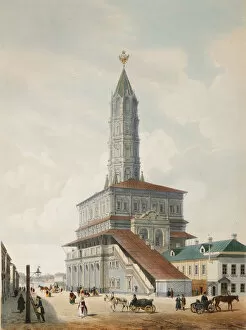 Benoist Collection: The Sukharev Tower in Moscow, 1846. Artist: Benoist, Philippe (1813-after 1879)