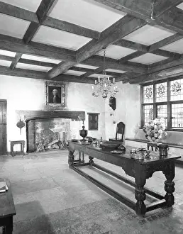 Fireplace Prints: Sulgrave Manor, Northamptonshire, c1955. Creator: Arthur Charles Kirby Ware