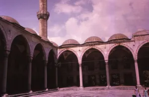 Sultan Ahmed Mosque Prints: Sultan Ahmed Mosque (Blue Mosque) Courtyard, Istanbul, 20th century. Artist: CM Dixon