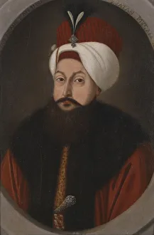 Selim Iii Prints: Sultan Selim III, c. 1800. Artist: Kapidagli, Konstantin (active 1789-1806)