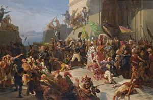 Selim Iii Prints: Sultan Selim III visiting General Sebastiani during the defence of Constantinople against the Britis