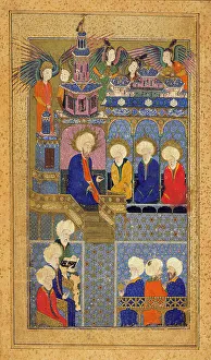 Suleyman I Prints: Sultan Suleyman in the Guise of King Solomon... c1558. Creator: Unknown