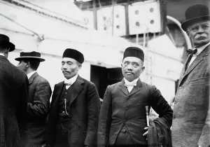 Sultan of Sulu with his brother and others, 1910. Creator: Bain News Service
