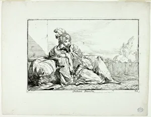 Vien Joseph Marie I Prints: Sultane Blanche, plate 25 from Caravanne du Sultan à la Mecque