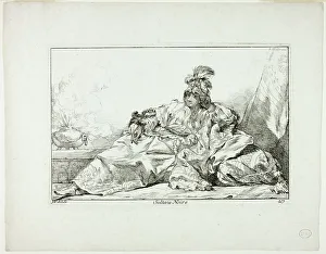 Vien Joseph Marie I Prints: Sultane Noire, plate 27 from Caravanne du Sultan à la Mecque