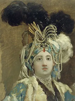 Vien Joseph Marie I Prints: Sultane reine, 1748. Creator: Joseph-Marie Vien the Elder