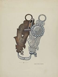 Metalwork Gallery: Sultans Bit, c. 1937. Creator: Eva Fox
