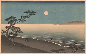Suma Beach in Moonlight, c1930. Creator: Yoshimune, Utagawa II (1863-1941)