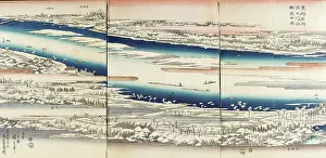 Sumida Prints: The Sumida River in Snow, c1832-34. Creator: Ando Hiroshige